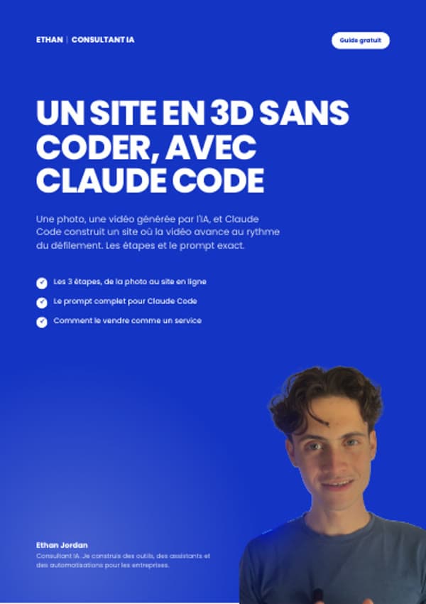 Couverture du guide Ton site en 3D