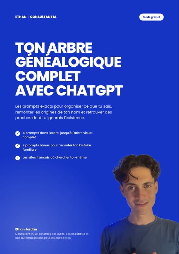 Couverture du guide Arbre généalogique avec ChatGPT