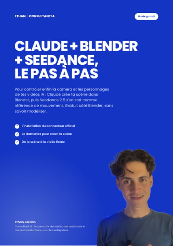 Couverture du guide Claude + Blender
