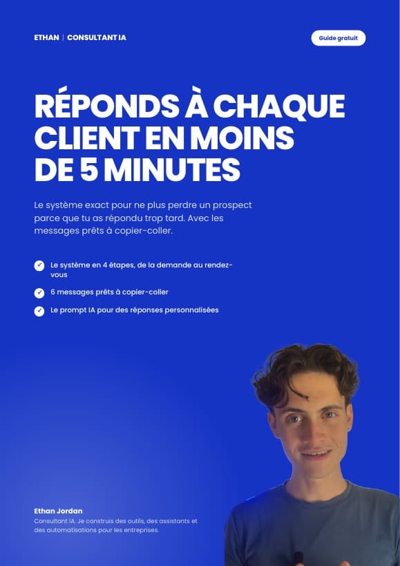 Couverture du guide Répondre en moins de 5 minutes