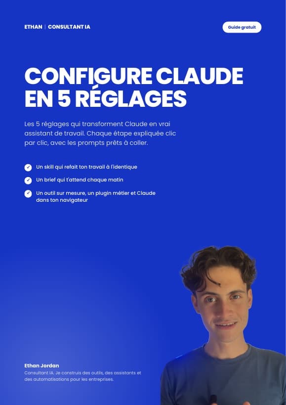 Couverture du guide Configure Claude en 5 réglages