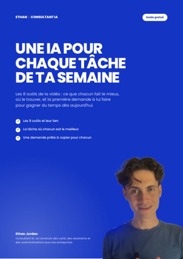 Couverture du guide Une IA par tâche