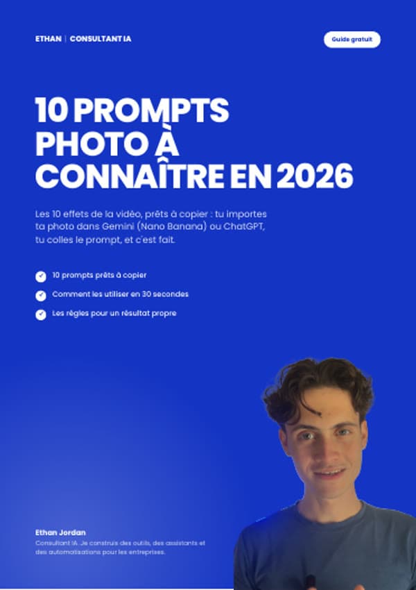 Couverture du guide 10 prompts photo