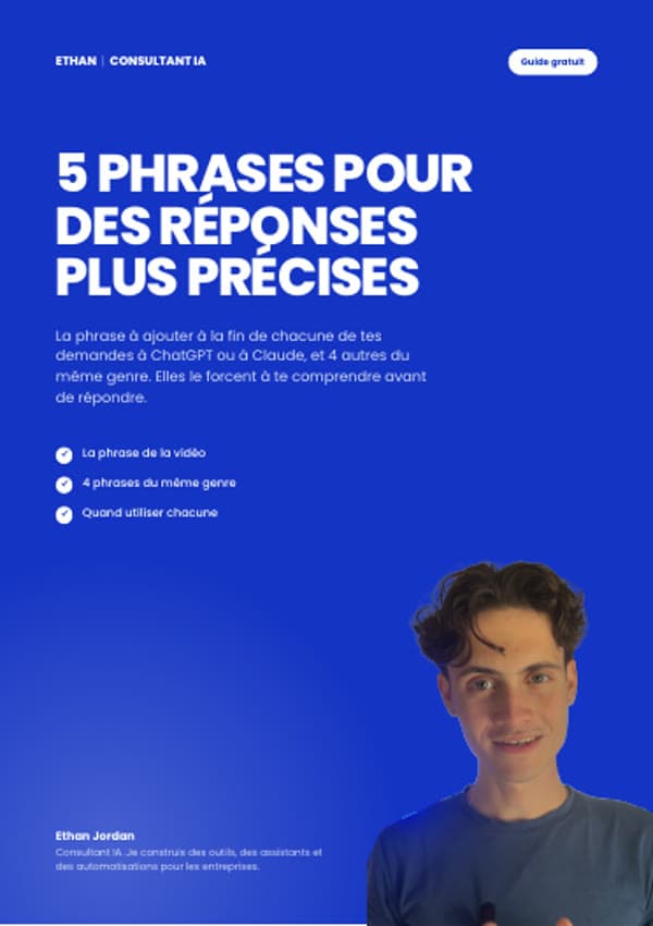 Couverture du guide 5 phrases pour des réponses précises