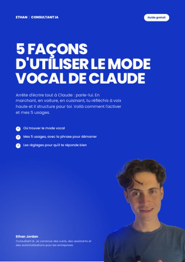 Couverture du guide Le mode vocal de Claude