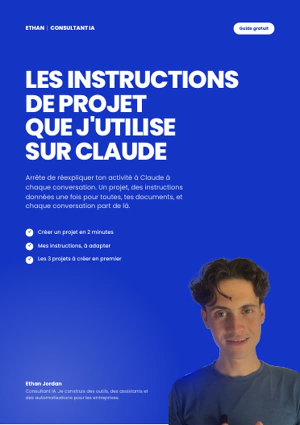 Couverture du guide Les projets Claude